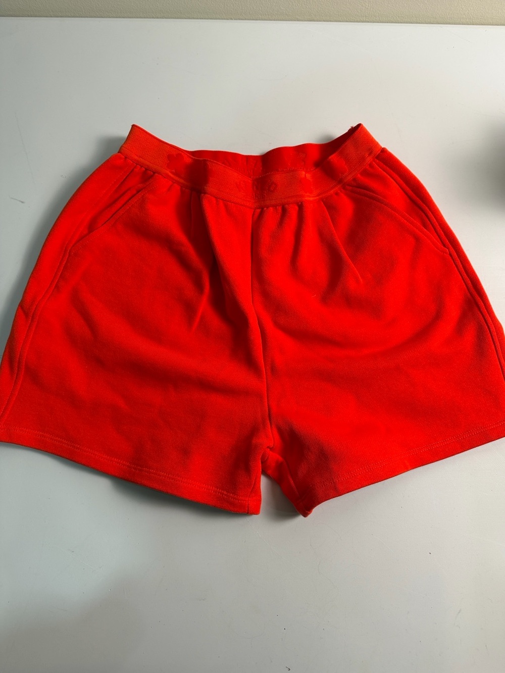 Kenzo Kids Girls Red Sweatshorts pockets sz 12